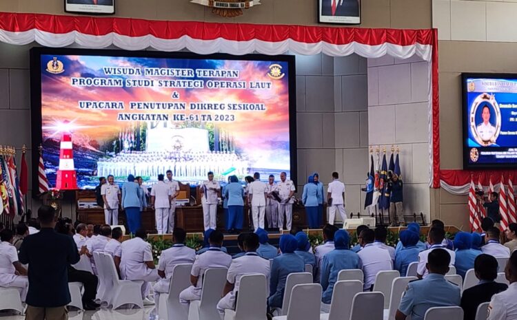  Komandan STTAL Hadiri Wisuda dan Tupdik Dikreg Seskoal Angkatan ke-61 Tahun 2023