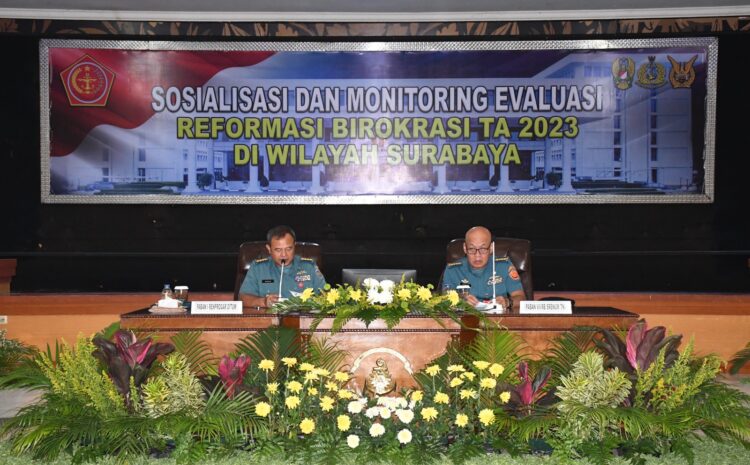  Perwira STTAL Mengikuti Kegiatan Sosialisasi dan Monitoring Evaluasi RB Tahun 2023