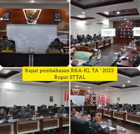  Komandan STTAL Laksamana Pertama TNI Dr. Mukhlis Pimpin Rapat RKA-KL TA. 2023