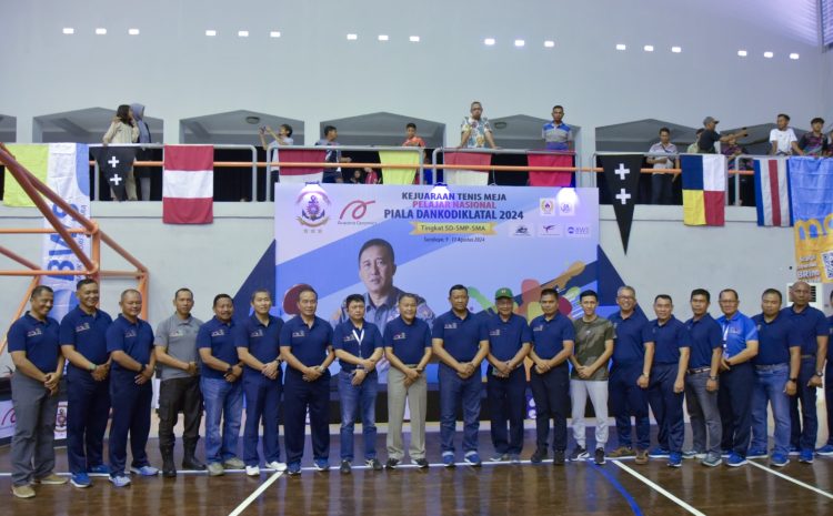  Komandan STTAL Hadiri Upacara Pembukaan Kejuaraan Tenis Meja Pelajar Nasional Dankodiklatal Cup Tingkat SD, SMP, SMA Tahun 2024