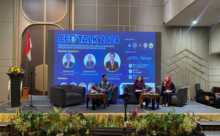  Komandan STTAL Bicara tentang Geostrategi Kekuatan Pertahanan Negara di Laut Natuna Utara pada forum CEO TALK 5 PTN 2024