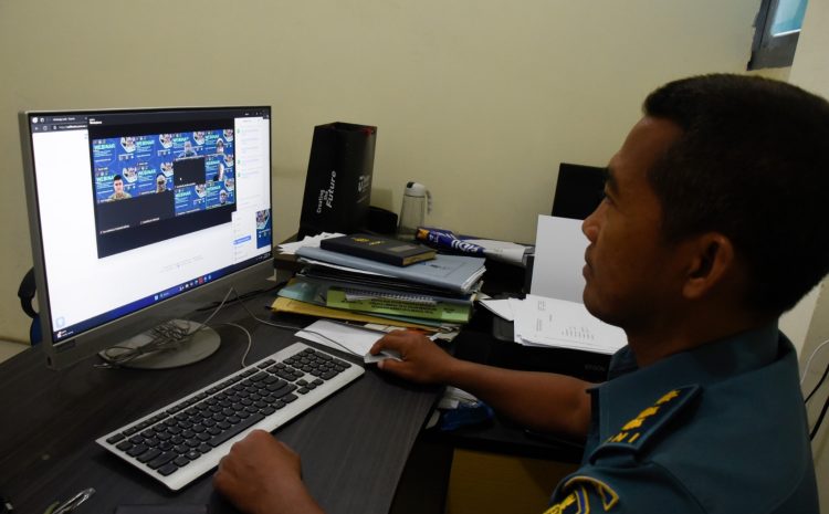  Prajurit Teknokrat STTAL Ikuti Webinar Pusdiklat Bahasa Badiklat Kemhan TNI AL