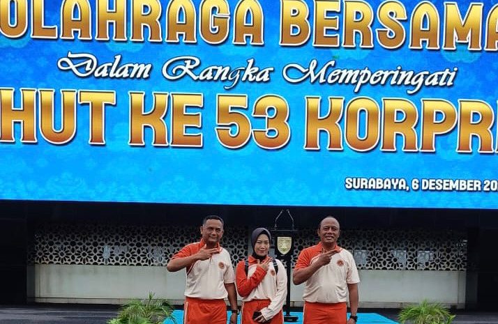  ASN STTAL Ikuti Olahraga Bersama Dalam Rangka HUT Ke 53 Korpri