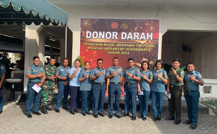  STTAL Berpartisipasi Kegiatan Donor Darah Dalam Perayaan Natal Bersama TNI/Polri Dan Masyarakat