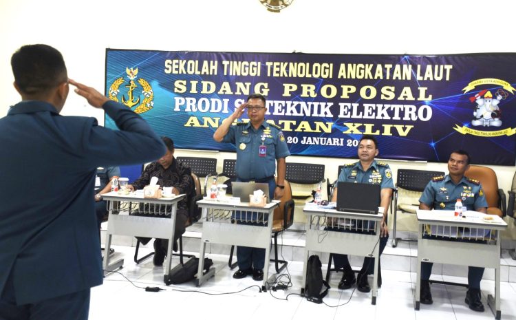  Mahasiswa Prodi S1 Teknik Elektro STTAL Laksanakan Ujian Proposal