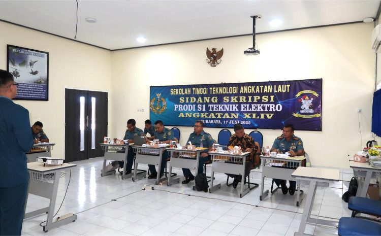  Mahasiswa S1 Teknik Elektro STTAL Laksanakan Ujian Sidang Skripsi