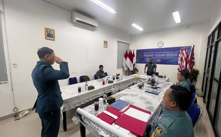  Mahasiswa D3 Teknik Hidro-Oseanografi STTAL Laksanakan Ujian Tugas Akhir